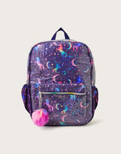 Unicorn Sequin Backpack, , large