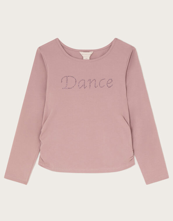 Long Sleeve Dance Top, Purple (LILAC), large