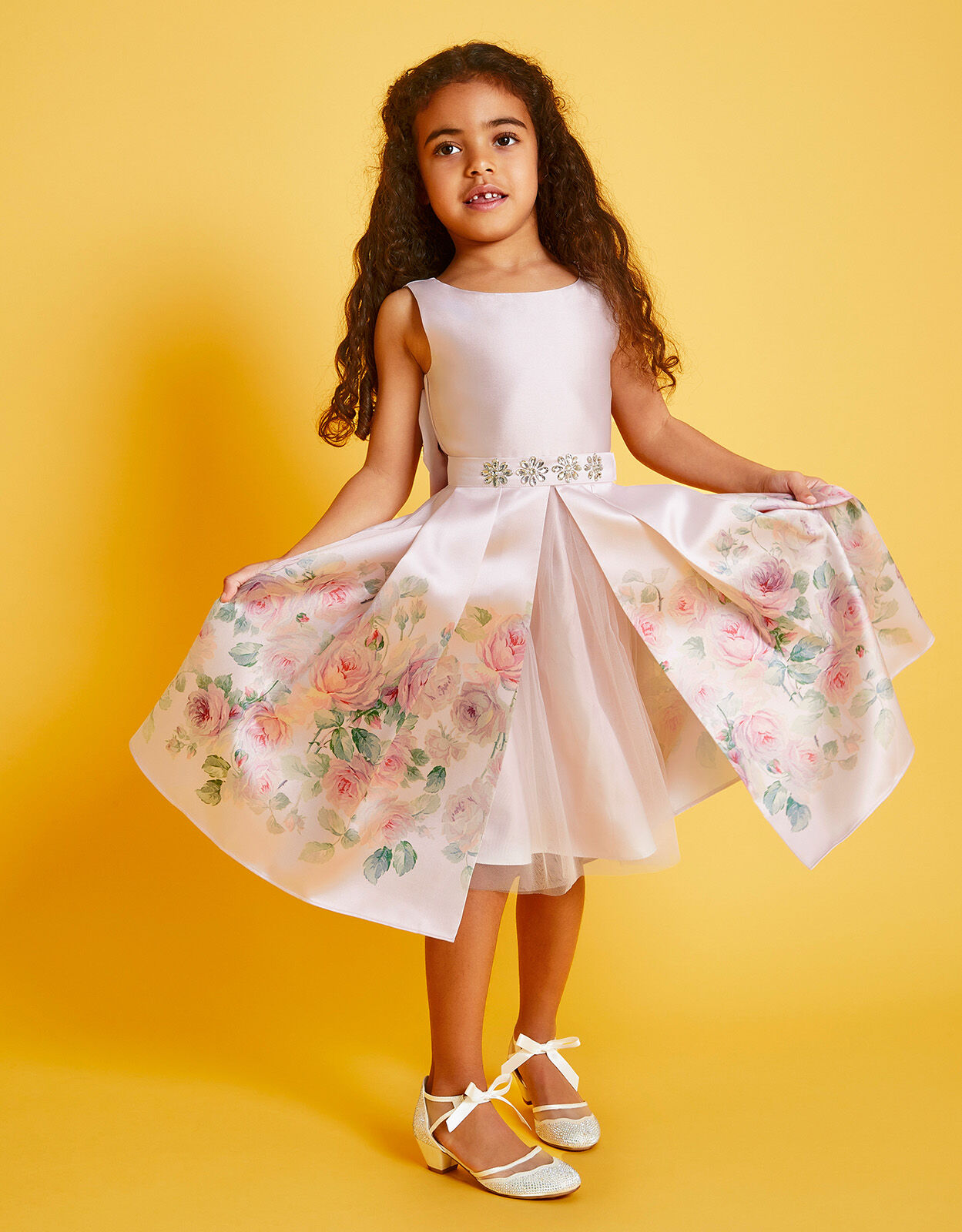 Girls' Dresses Girls' Princess Dresses Digital Print Children's Dresse –  Bennys Beauty World