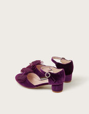 Cancan Velvet Two-Part Heels, Purple (PURPLE), large