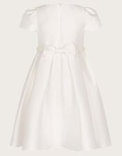 Henrietta Pearl Belt Dress, Ivory (IVORY), large