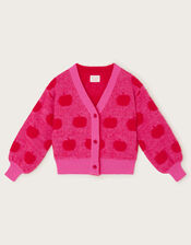 Apple Knitted Cardigan, Red (RED), large