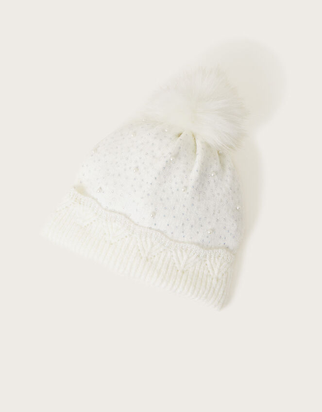 Rosie Pearl Hat, Ivory (IVORY), large