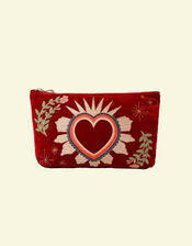 Elizabeth Scarlett Sacred Heart Pouch, , large