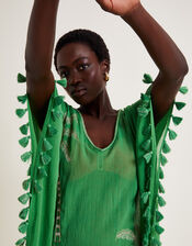 Priscilla Embellished Kaftan Dress, Green (GREEN), large