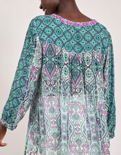 East Paisley Print Blouse, Green (GREEN), large