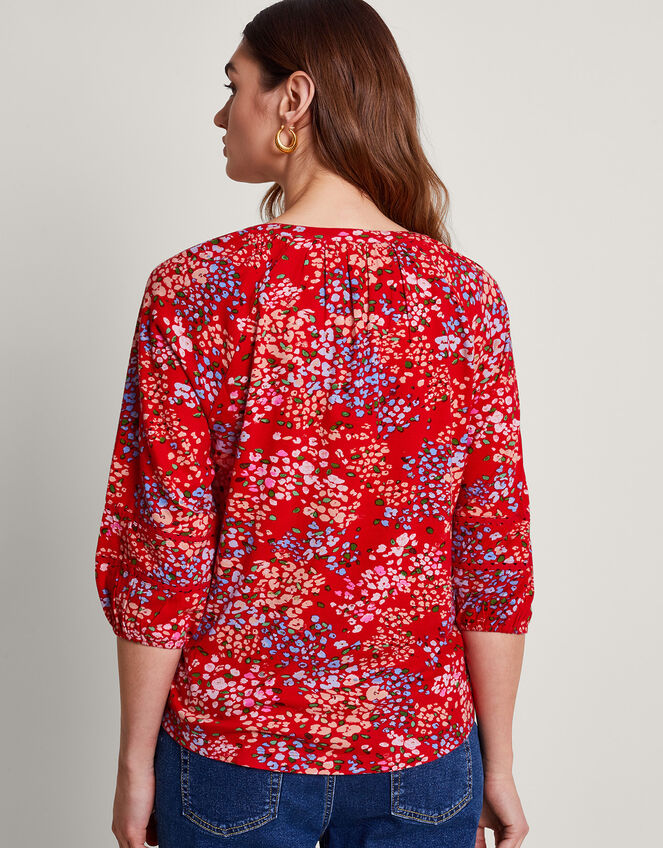 Micola Print Top, Red (RED), large