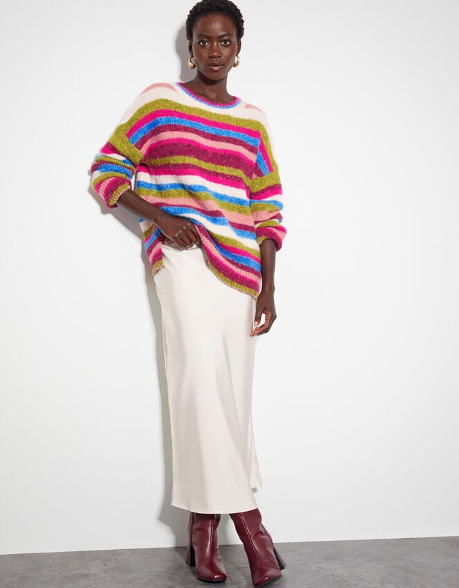 Shonda Colorful Stripe Sweater, Multi (MULTI), large