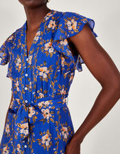 Annie Floral Tea Dress, Blue (NAVY), large