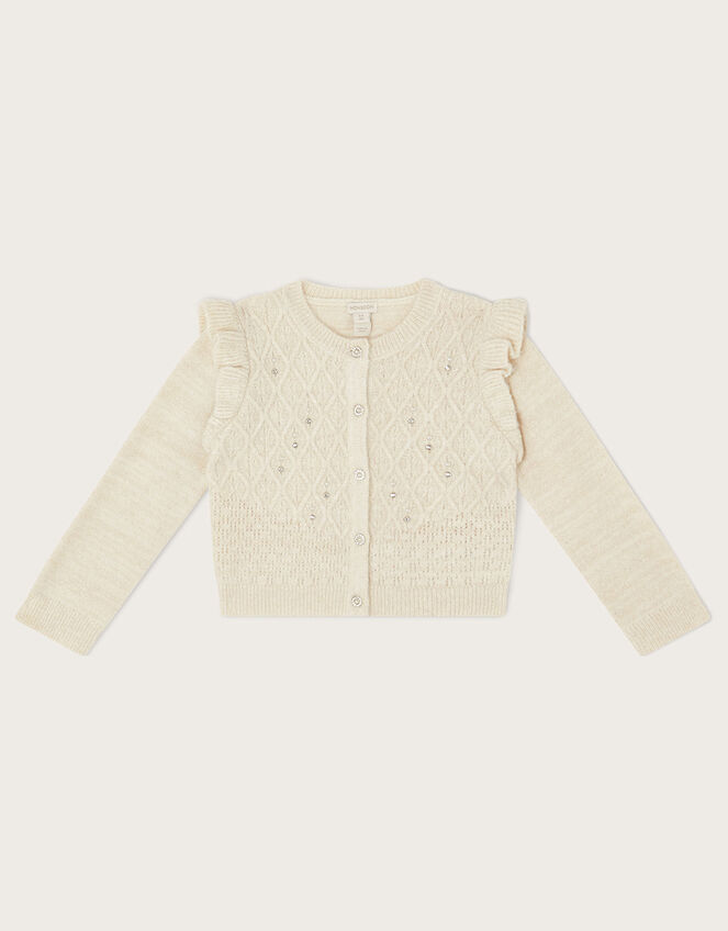 Gem Cardigan, Ivory (IVORY), large