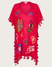 Suki Embroidered Kaftan, Pink (PINK), large