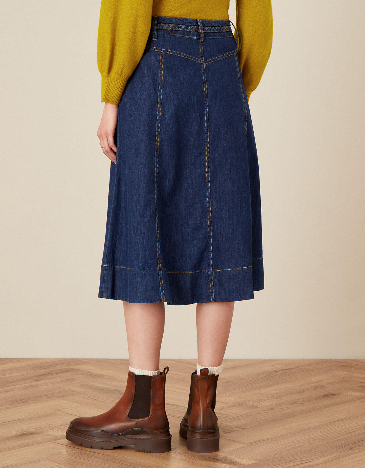 A-Line Denim Skirt Blue | Skirts 