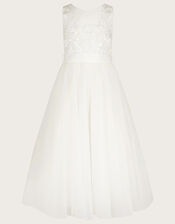 Odette Alice Tulle Maxi Dress, Ivory (IVORY), large