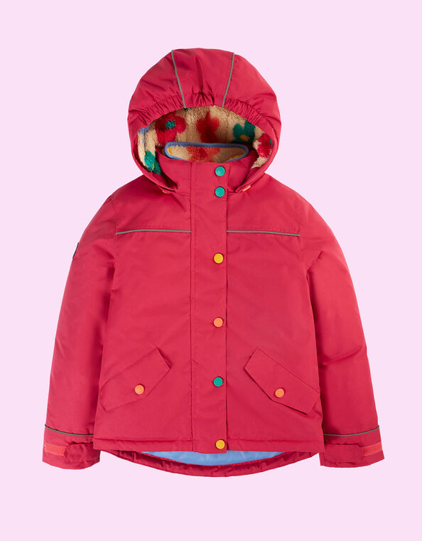 Frugi 3-in-1 Waterproof Rambler Coat, Pink (PINK), large