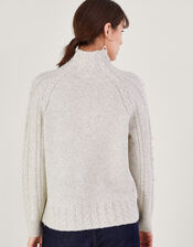 Pearl Cable Jumper, Ivory (IVORY), large