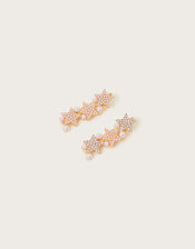 Pearl Star Hair Clips Set of Two, , large