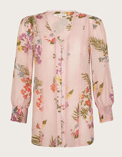 Jaquetta Floral Blouse, Pink (BLUSH), large