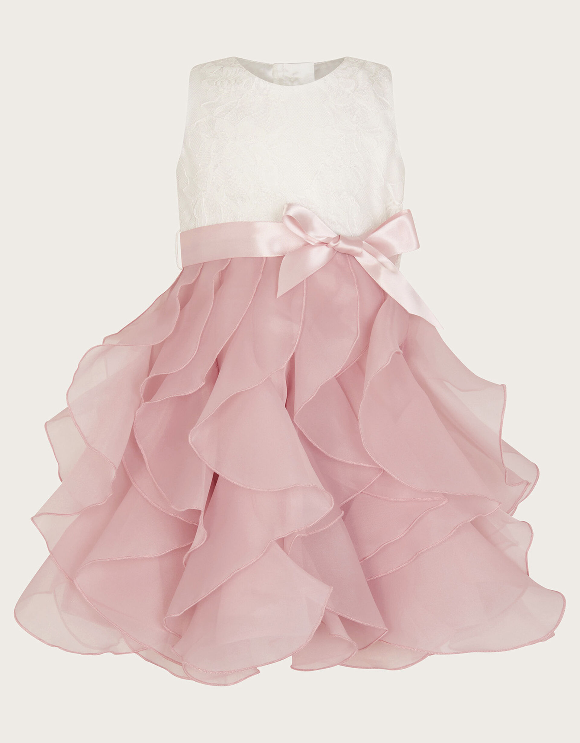Baby Lace Cancan Ruffle Dress Pink, Baby Girl Dresses