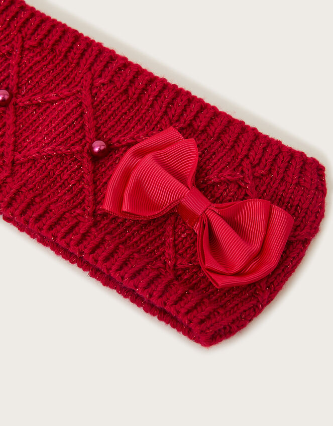 Knit Bow Headband , , large