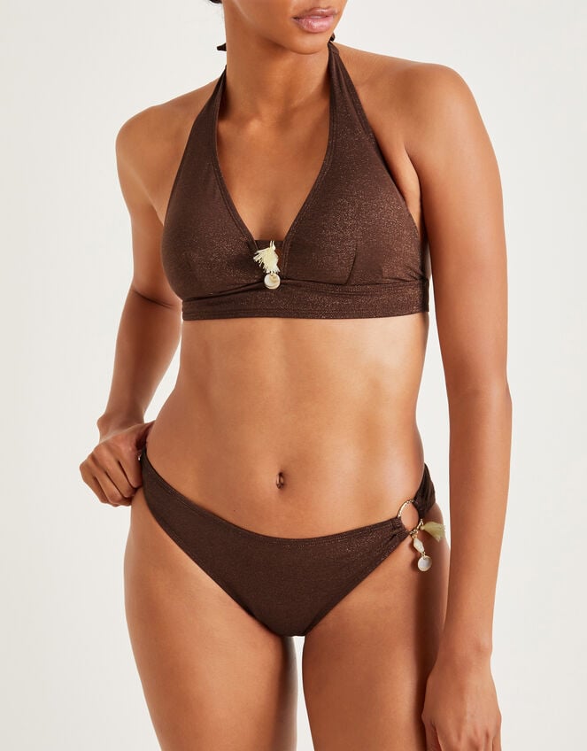 Eden Halter Bikini Top, Bronze (BRONZE), large