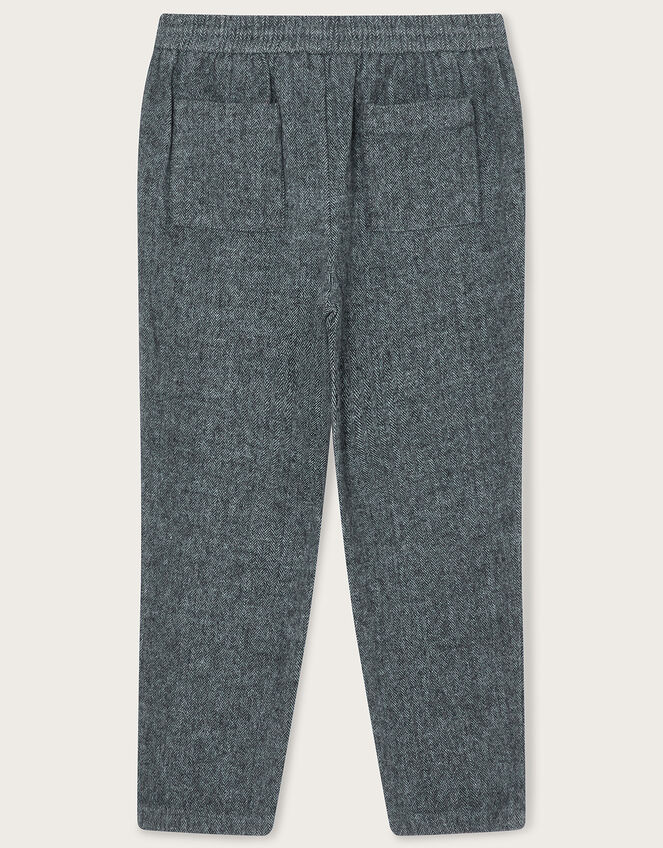 Herringbone Trousers, Gray (GREY), large