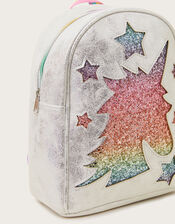 Glitter Rainbow Unicorn Backpack, , large