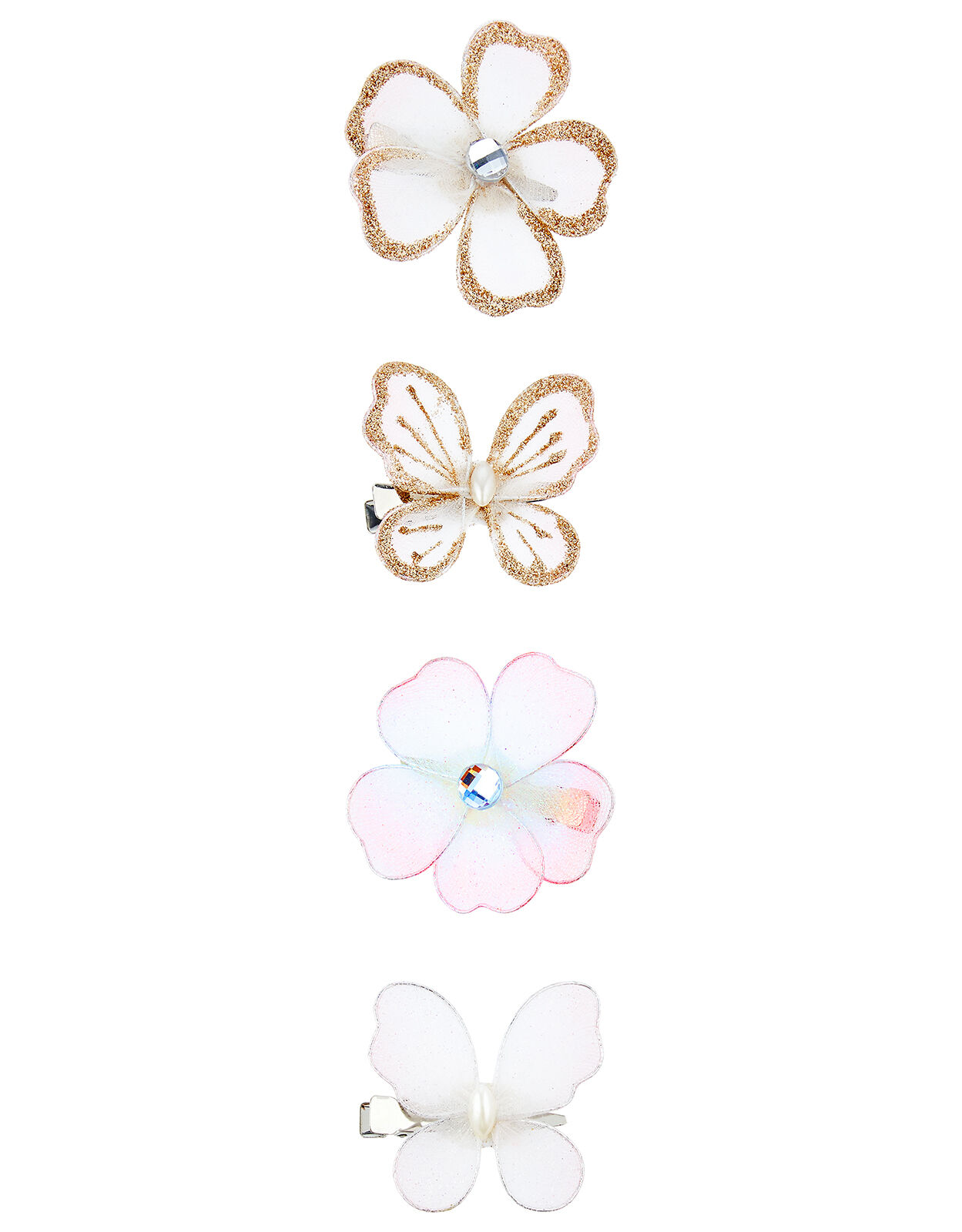 large butterfly hair clips