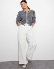 Pia Pearl Cardigan , Gray (GREY), large