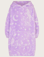 Oversized Unicorn Hoodie, Purple (LILAC), large