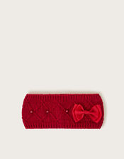 Knit Bow Headband , , large