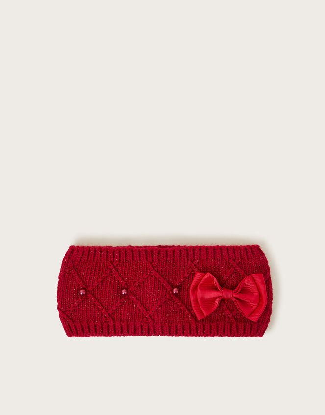 Knit Bow Headband , , large