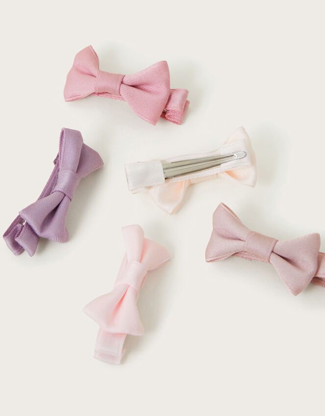 5-Pack Ballet Bow Hair Clips, , large