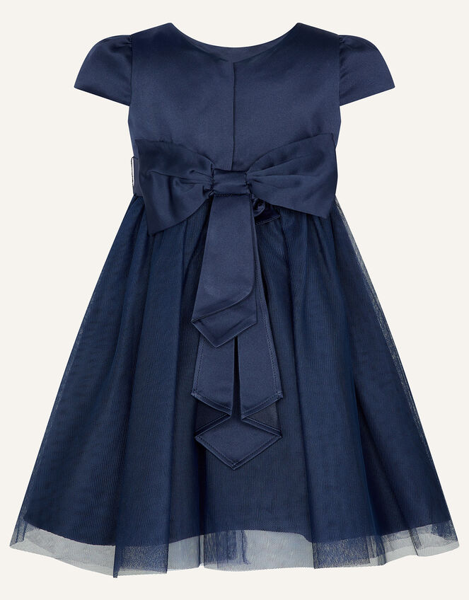 Baby Tulle Bridesmaid Dress, Blue (NAVY), large