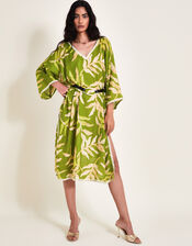 Palm Print Maxi Kaftan, , large