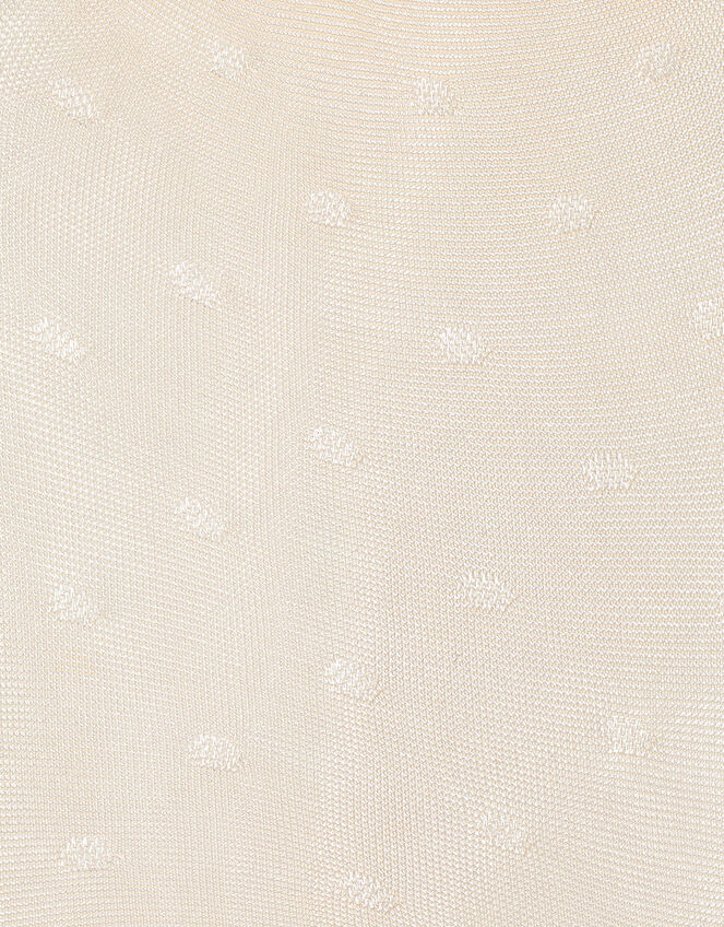 Baby Spot Print Tights, Ivory (IVORY), large