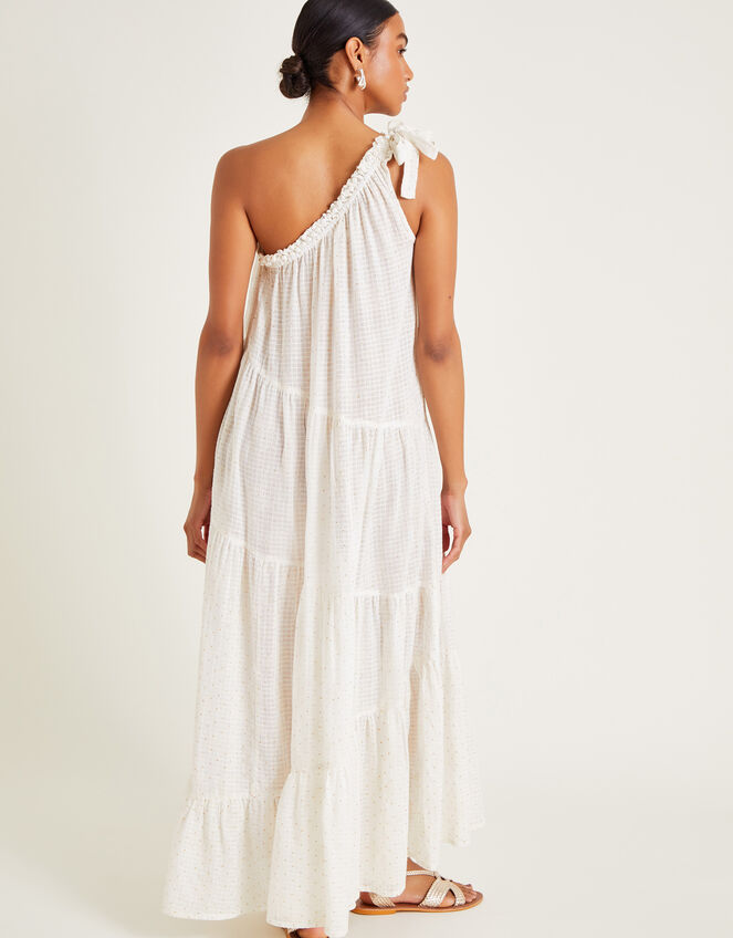 Ari One-Shoulder Maxi Dress, Ivory (IVORY), large