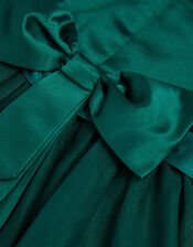 Baby Tulle Bridesmaid Dress, Green (DARK GREEN), large