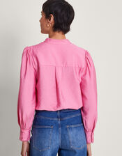 Pippa Plain Blouse, Pink (PINK), large