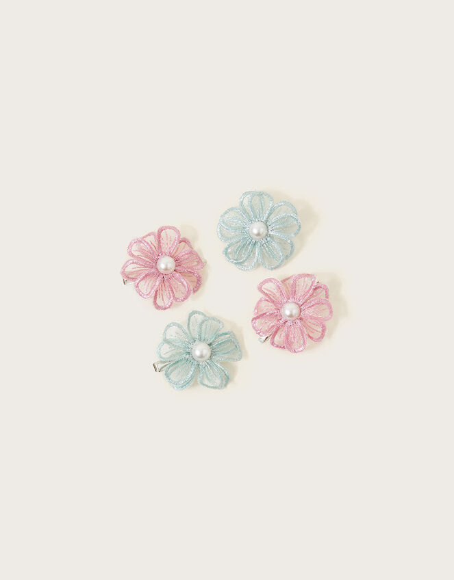 Flower Hair Clips 4 Pack, , large