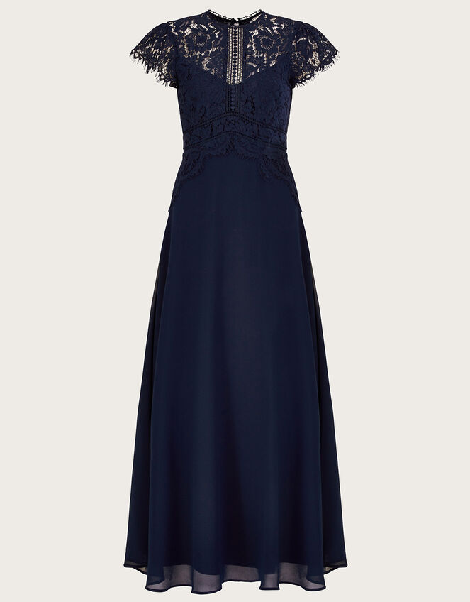 Louise Lace Maxi Dress, Blue (NAVY), large