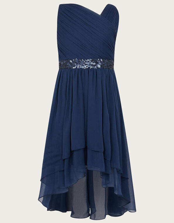 Deep Blue longer length Girls Prom / Party Dress - 150cm / Age 10-11yrs