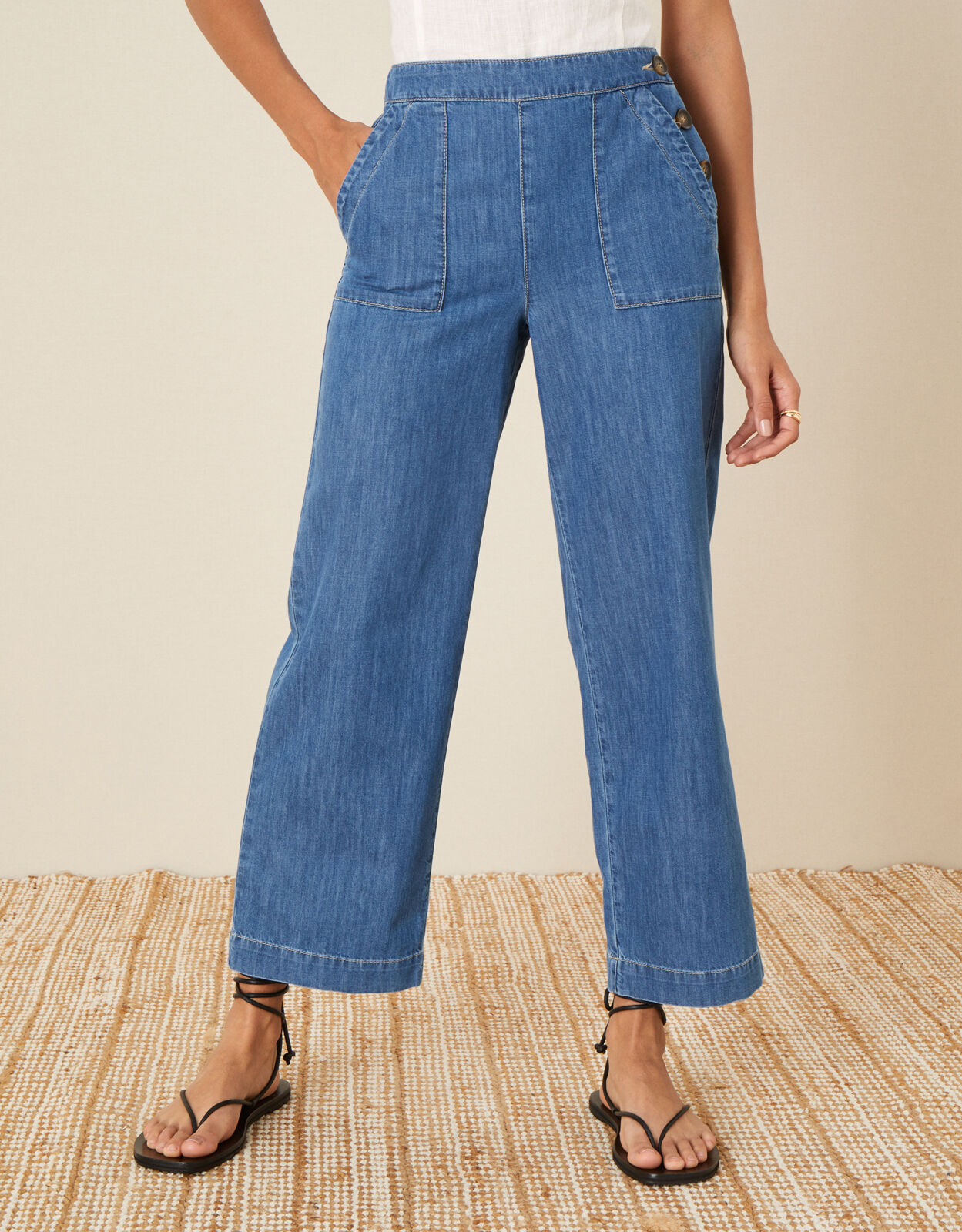 Hollister Co. Culottes Wide Leg Jeans | Mercari