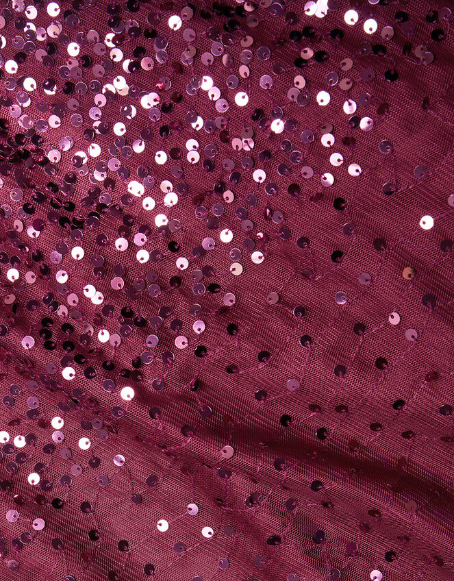 Red Big Dot Sequin Fabric