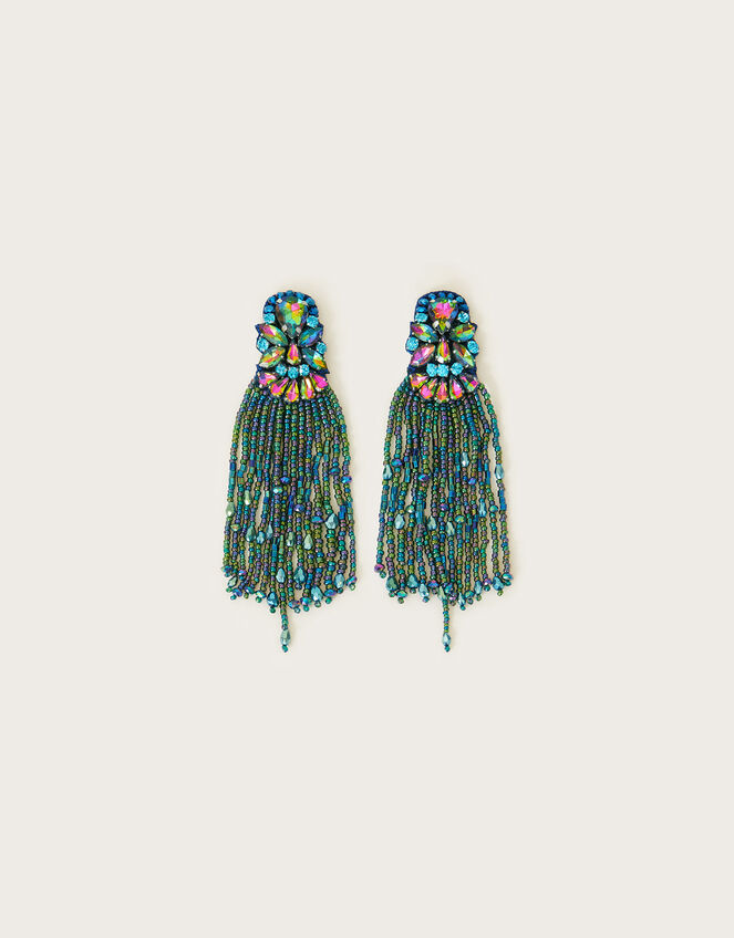 Jewel Beaded Earrings, , large