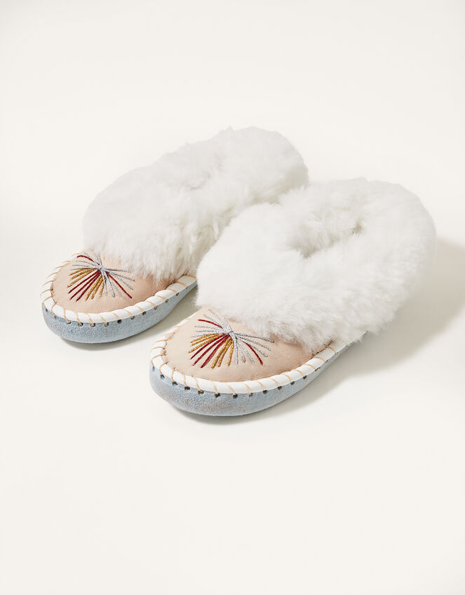 Onaie Sheepskin Slippers, White (WHITE), large