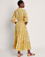 La Galeria Elefante Print Dress, Yellow (YELLOW), large