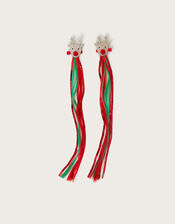 2-Pack Reindeer Faux Hair Clips, , large