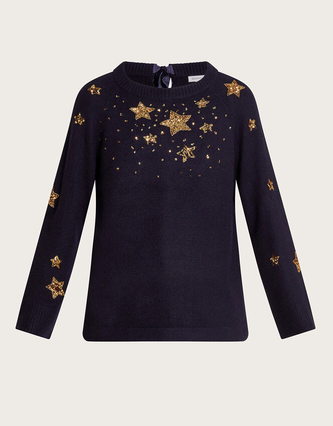 Serenity Star Jumper, Blue (MIDNIGHT), large