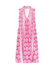 East Sleeveless Print Dress, Pink (PINK), large