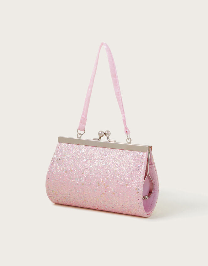 Glitter Bow Mini Frame Bag, , large